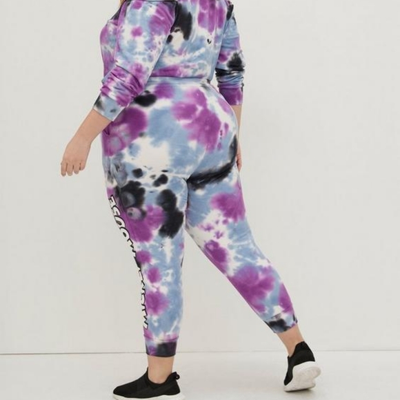 Disney Mickey Mouse Tie Dye Cropped Jogger Pants - Picture 3 of 6